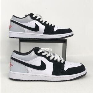 Nike Air Jordan 1 Retro Low SE HF3148-106White Black Fire Red - Size 8.5 No Box
